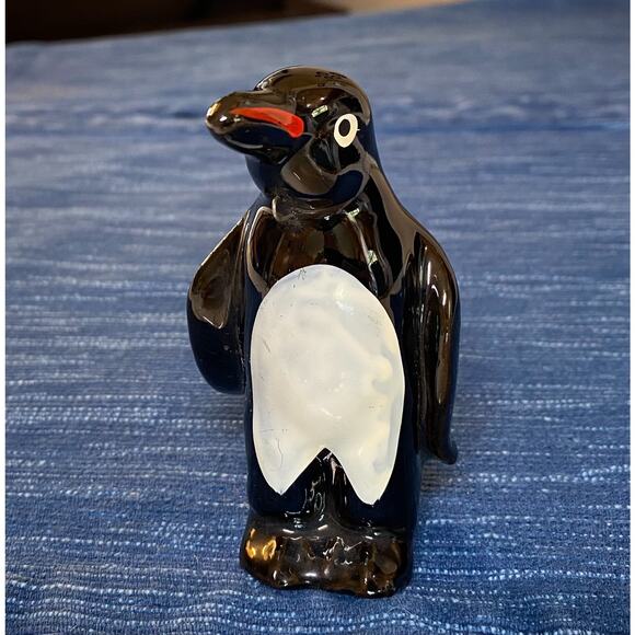 VTG Redware Pottery Penguin Family Standing Figure Japan Lot MCM 1950's 33B - Picture 4 of 10